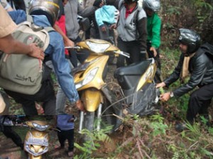 kecelakaan,jatuh kedalam jurang.foto ,potretkepri.com