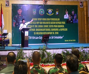 Wako Batam berikan sambutan.